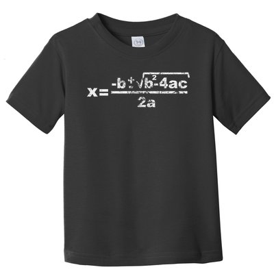 Quadratic Formula For Math Class Toddler T-Shirt