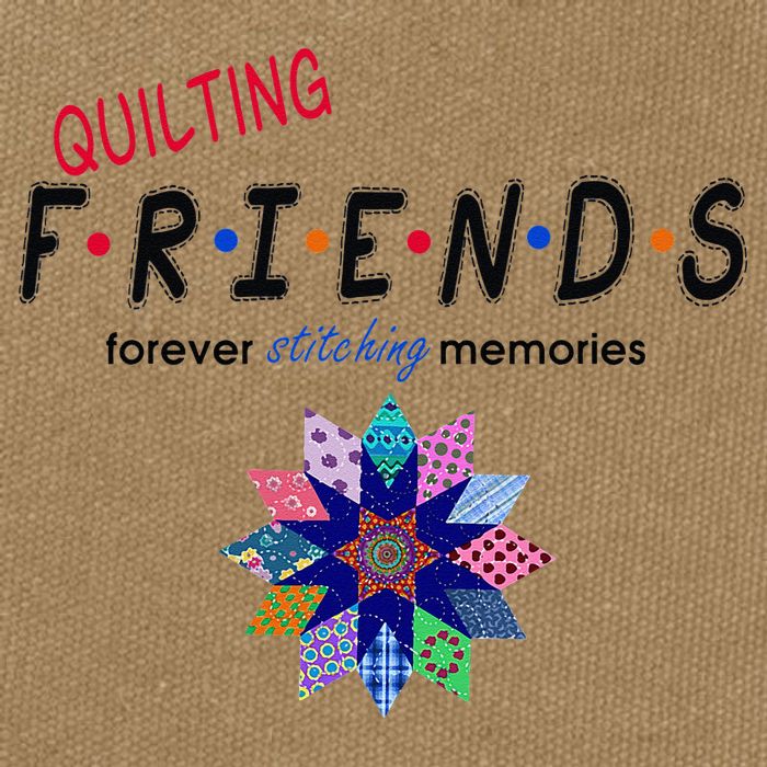 Quilting Friends Forever Stitching Memories Funny Quilting Cotton Canvas Backpack