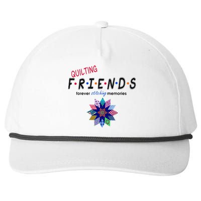 Quilting Friends Forever Stitching Memories Funny Quilting Snapback Five-Panel Rope Hat