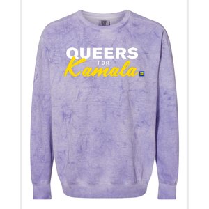 Queers For Kamala Limited Colorblast Crewneck Sweatshirt