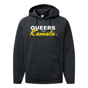 Queers For Kamala Limited Performance Fleece Hoodie