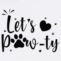 q6bA Funny Let's Pawty Dog Birthday Dog Mom Birthday Party Cooling Performance Crew T-Shirt