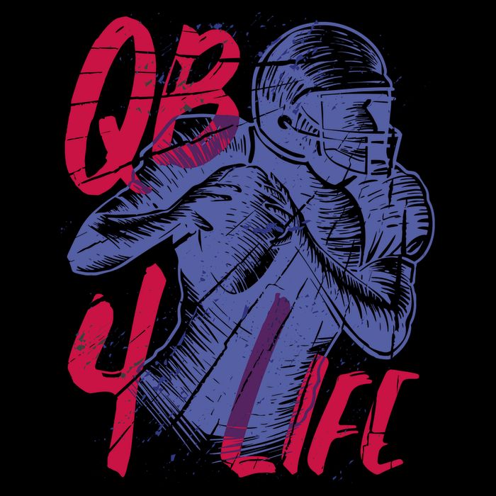 Quarterback For Life Football Player Impact Tech Backpack