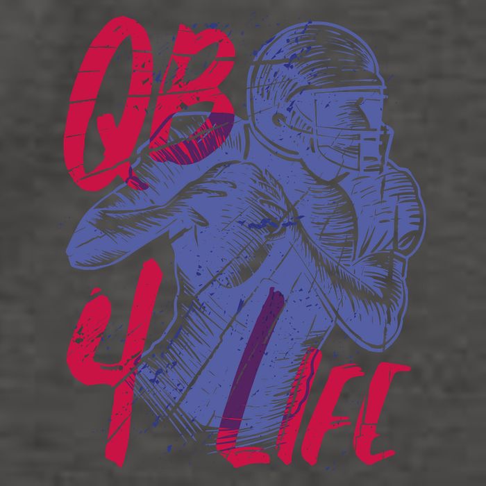 Quarterback For Life Football Player Vector Backpack