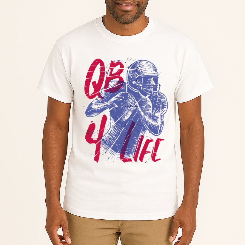 Quarterback For Life Football Player Tall T-Shirt