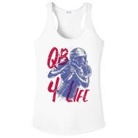 Quarterback For Life Football Player Ladies PosiCharge Competitor Racerback Tank