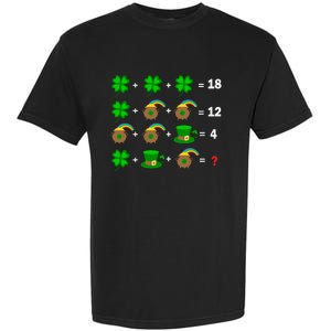 Quiz Funny Math Teacher Patricks Day Garment-Dyed Heavyweight T-Shirt