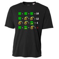 Quiz Funny Math Teacher Patricks Day Cooling Performance Crew T-Shirt