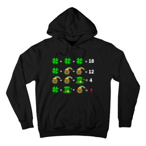 Quiz Funny Math Teacher Patricks Day Hoodie