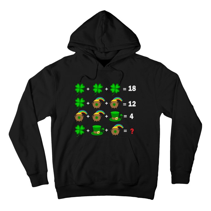 Quiz Funny Math Teacher Patricks Day Hoodie