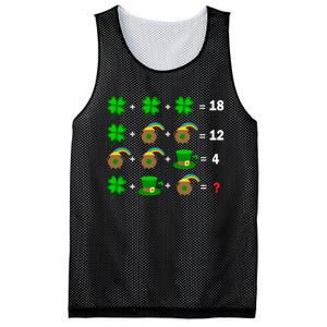 Quiz Funny Math Teacher Patricks Day Mesh Reversible Basketball Jersey Tank