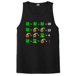 Quiz Funny Math Teacher Patricks Day PosiCharge Competitor Tank