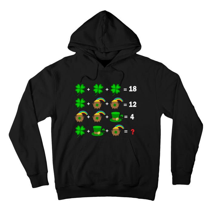 Quiz Funny Math Teacher Patricks Day Tall Hoodie