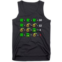 Quiz Funny Math Teacher Patricks Day Tank Top