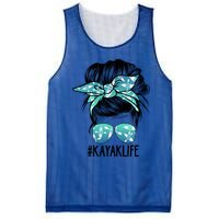 Q6m0 Funny Messy Bun Kayak Mom Kayaking Boating Lover Gift Mesh Reversible Basketball Jersey Tank