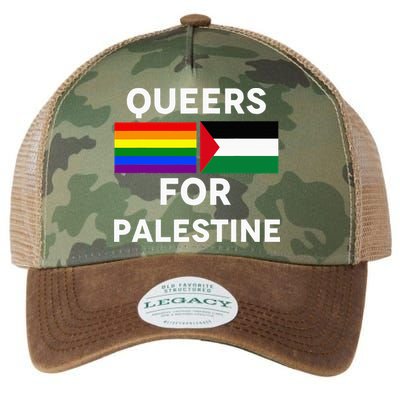Queers For Palestine Legacy Tie Dye Trucker Hat