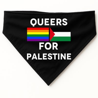 Queers For Palestine USA-Made Doggie Bandana