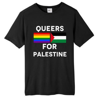 Queers For Palestine Tall Fusion ChromaSoft Performance T-Shirt