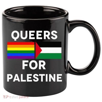 Queers For Palestine 11oz C Handle Ceramic Mug