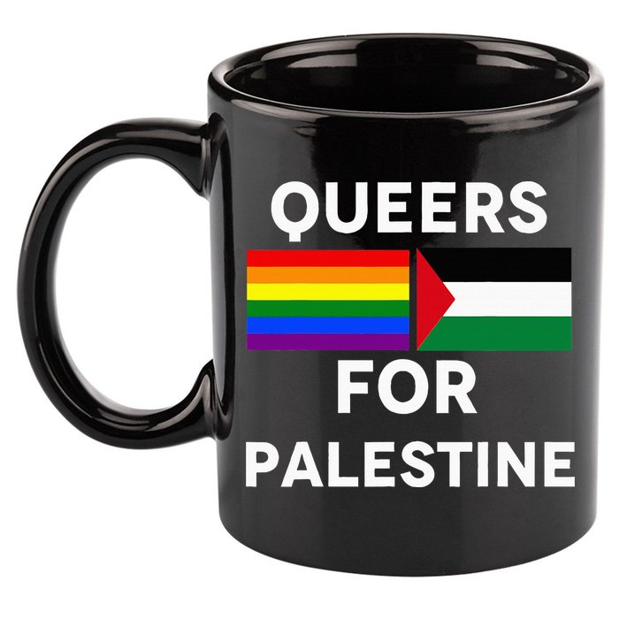 Queers For Palestine 11oz C Handle Ceramic Mug