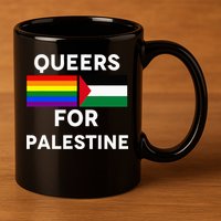 Queers For Palestine 11oz C Handle Ceramic Mug