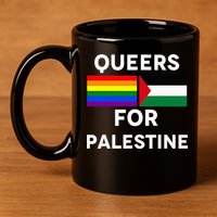 Queers For Palestine 11oz C Handle Ceramic Mug