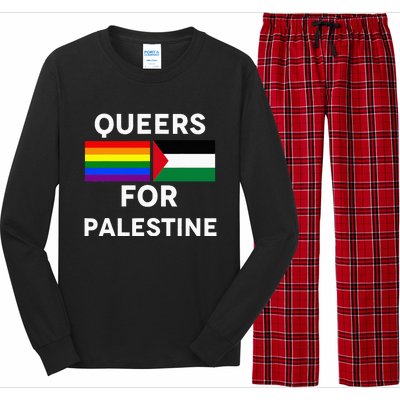 Queers For Palestine Long Sleeve Pajama Set