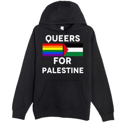 Queers For Palestine Premium Pullover Hoodie