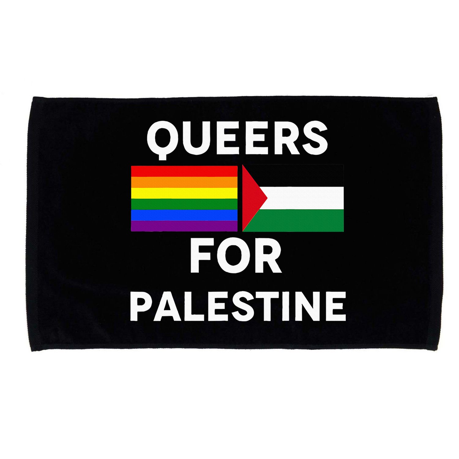 Queers For Palestine Microfiber Hand Towel