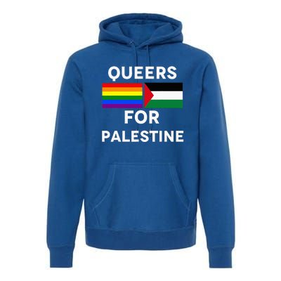 Queers For Palestine Premium Hoodie