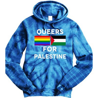 Queers For Palestine Tie Dye Hoodie