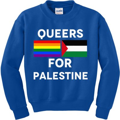 Queers For Palestine Kids Sweatshirt