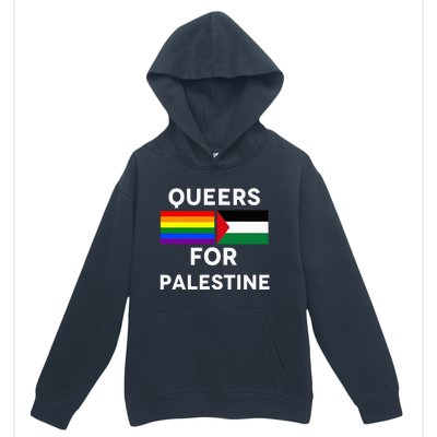 Queers For Palestine Urban Pullover Hoodie