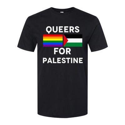 Queers For Palestine Softstyle CVC T-Shirt