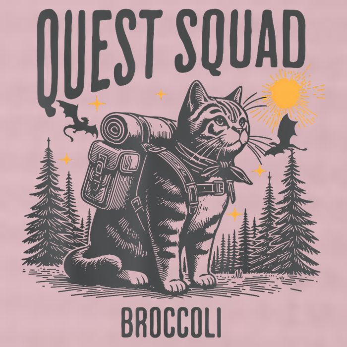 Quest Fantasy Squad Broccoli Funny Cat 25L Jumbo Tote