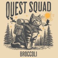 Quest Fantasy Squad Broccoli Funny Cat Zip Tote Bag