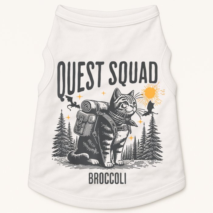 Quest Fantasy Squad Broccoli Funny Cat Doggie Tank