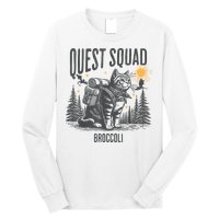 Quest Fantasy Squad Broccoli Funny Cat Long Sleeve Shirt