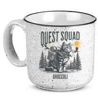 Quest Fantasy Squad Broccoli Funny Cat 15oz Campfire Ceramic Mug