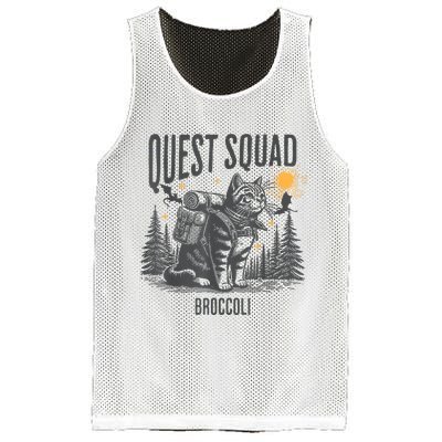 Quest Fantasy Squad Broccoli Funny Cat Mesh Reversible Basketball Jersey Tank
