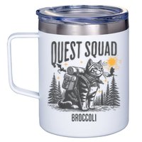 Quest Fantasy Squad Broccoli Funny Cat 12oz Stainless Steel Coffee Mug