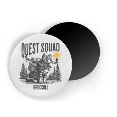 Quest Fantasy Squad Broccoli Funny Cat Magnet