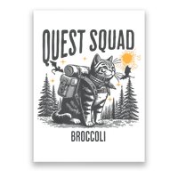 Quest Fantasy Squad Broccoli Funny Cat Poster