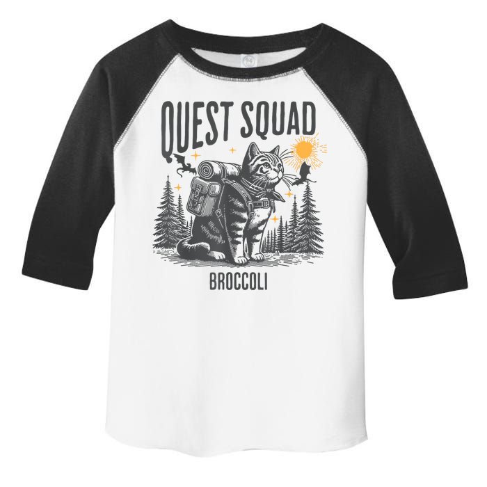 Quest Fantasy Squad Broccoli Funny Cat Toddler Fine Jersey T-Shirt