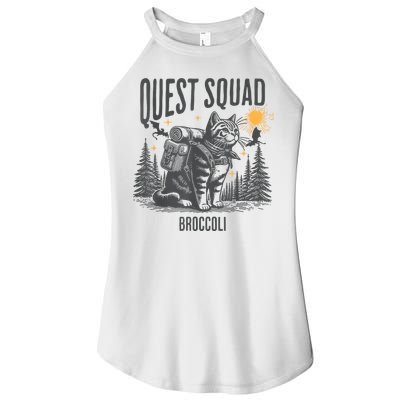 Quest Fantasy Squad Broccoli Funny Cat Women's Perfect Tri Rocker Tank