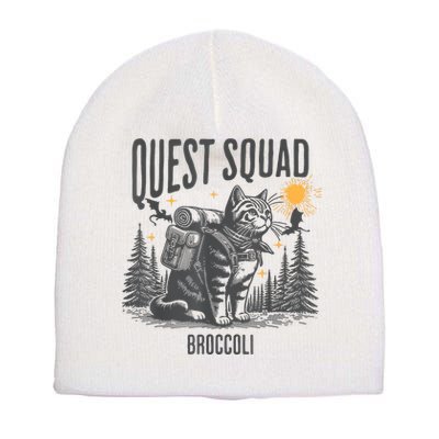 Quest Fantasy Squad Broccoli Funny Cat Short Acrylic Beanie