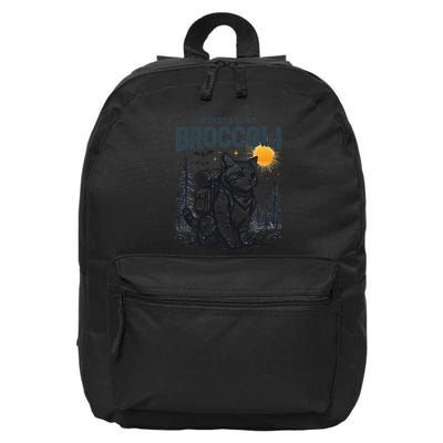 Quest Fantasy Squad Broccoli Funny Cat Lover Gift 16 in Basic Backpack