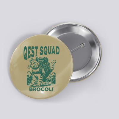 Quest Fantasy Squad Broccoli Funny Cat Bookich .Png Button