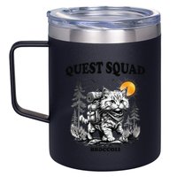 Quest Fantasy Squad Broccoli Cat Funny Lovers Gaming Apparel .Png 12oz Stainless Steel Coffee Mug