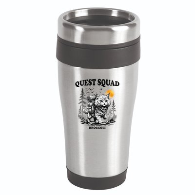 Quest Fantasy Squad Broccoli Cat Funny Lovers Gaming Apparel .Png 16oz Travel Tumbler